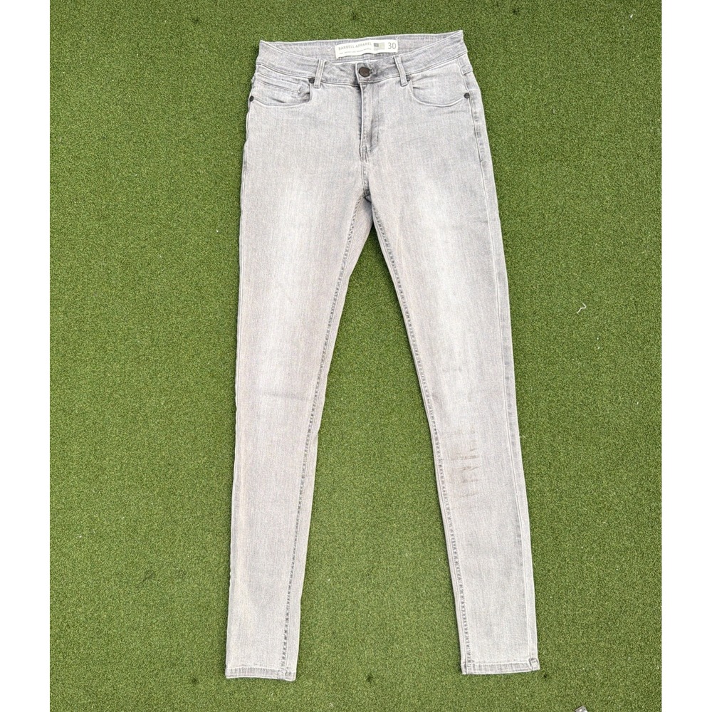 Barbell Apparel Jeans Mens 30 Regular Gray/Cement Straight Athletic Fit Pant